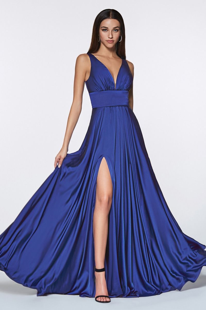 Kinsley Gown Soft Satin A- Dress