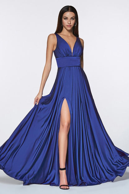 Kinsley Gown Soft Satin A- Dress