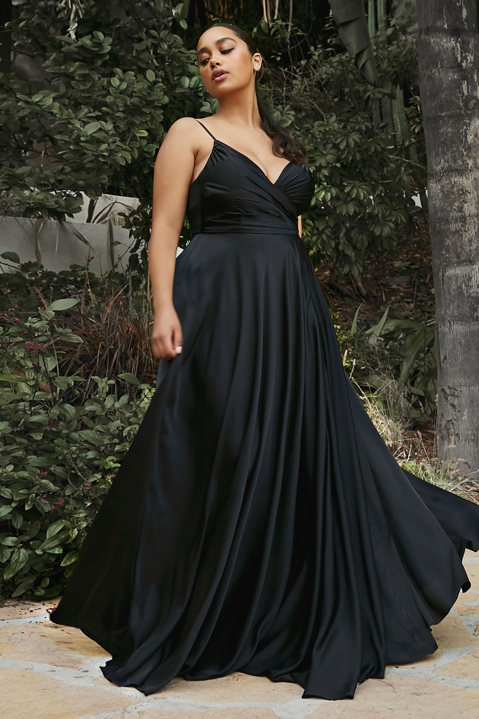 ERICA GOWN SOFT SATIN A- DRESS