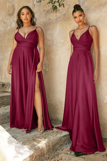 ERICA GOWN SOFT SATIN A- DRESS