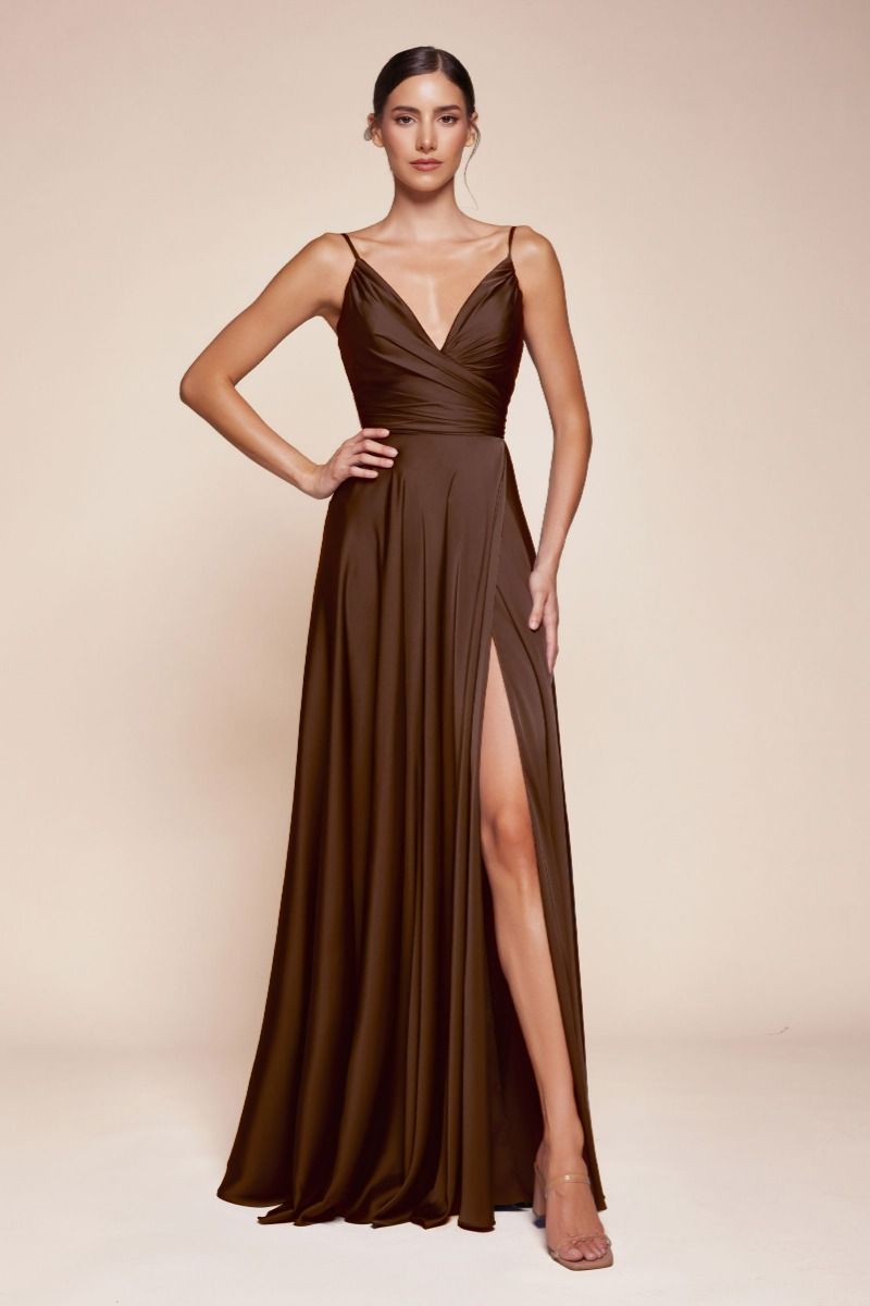 ERICA GOWN SOFT SATIN A- DRESS