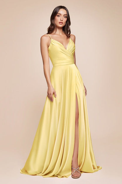 ERICA GOWN SOFT SATIN A- DRESS