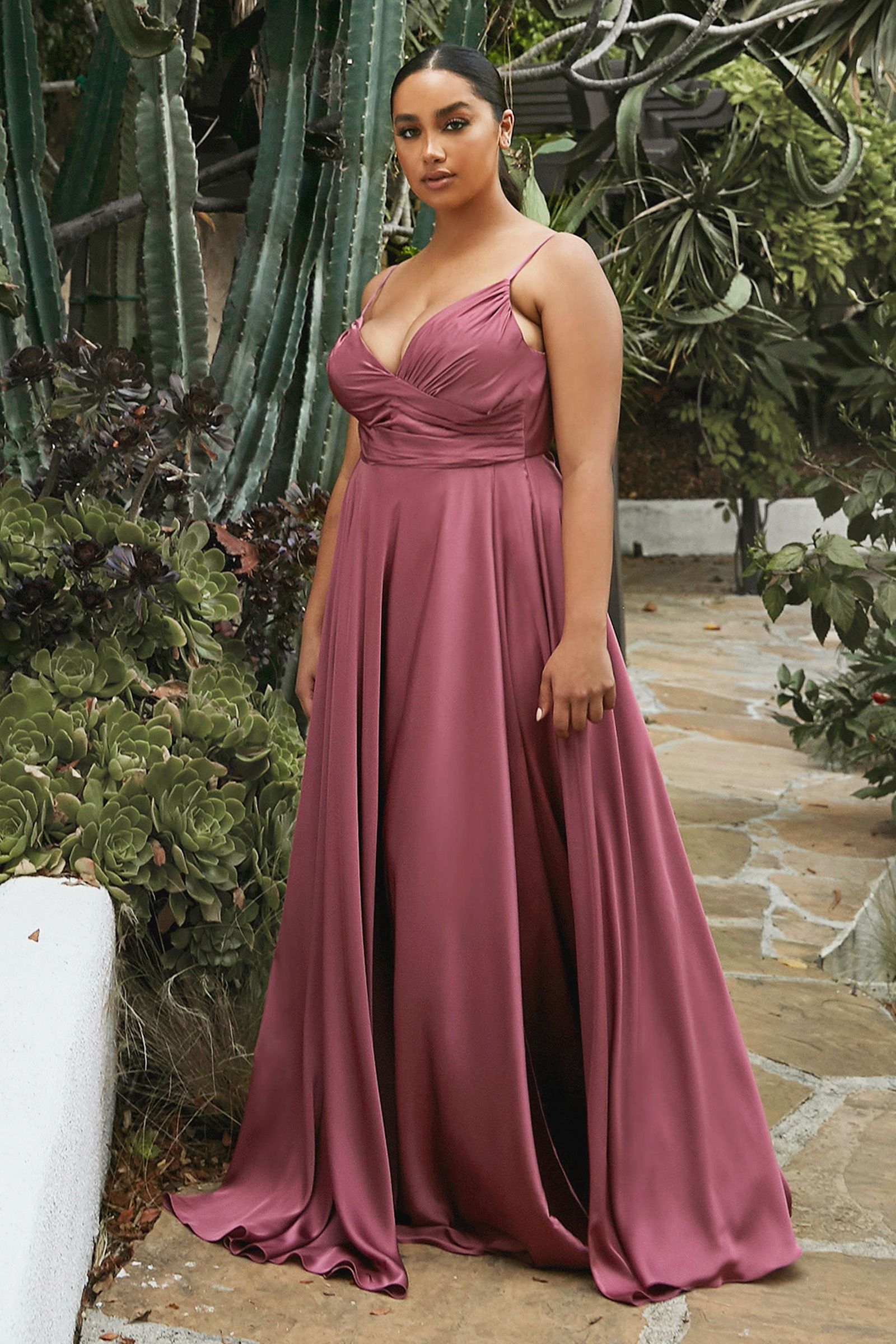 ERICA GOWN SOFT SATIN A- DRESS