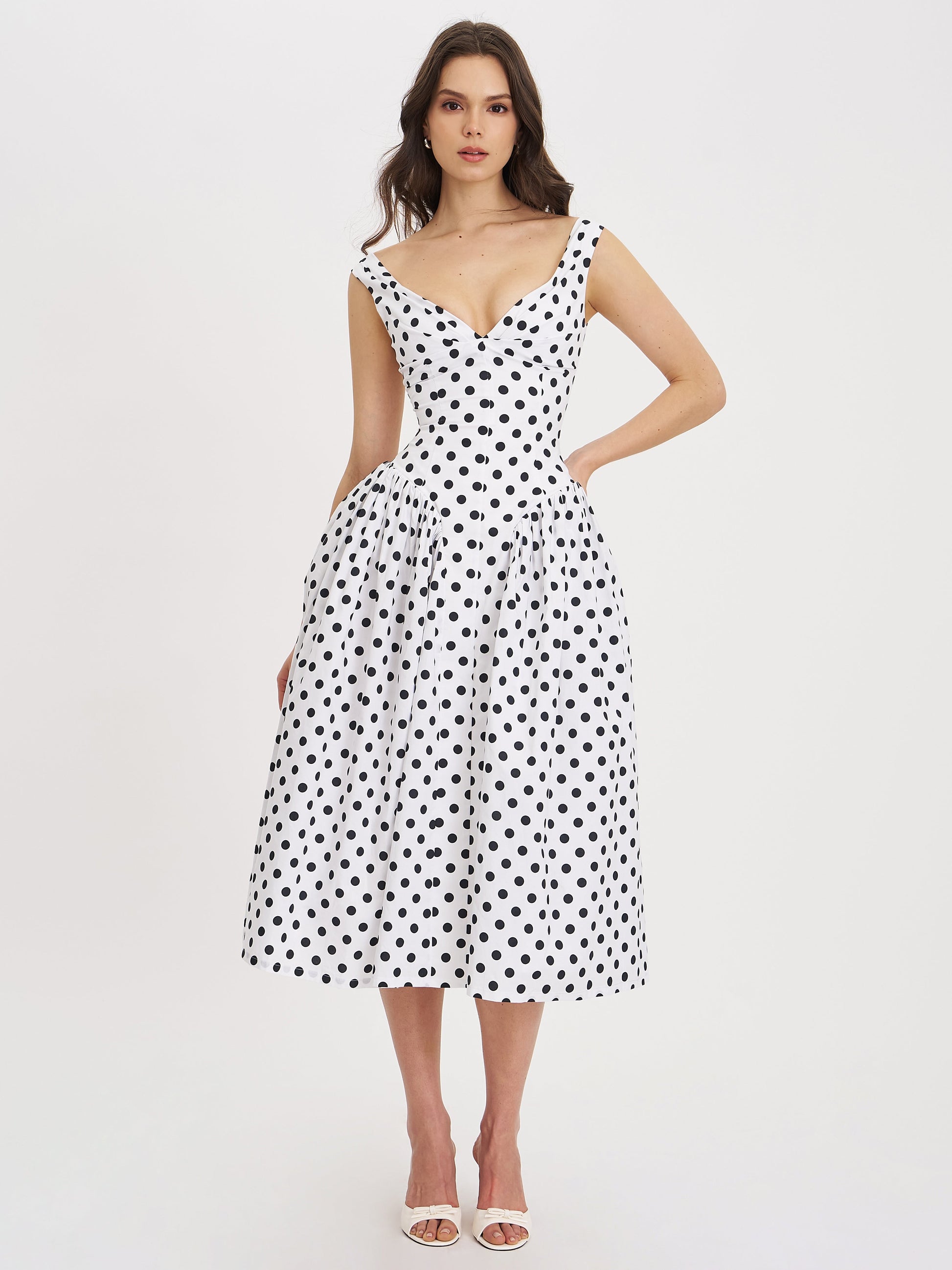 Odessa Polka Dot Maxi Dress