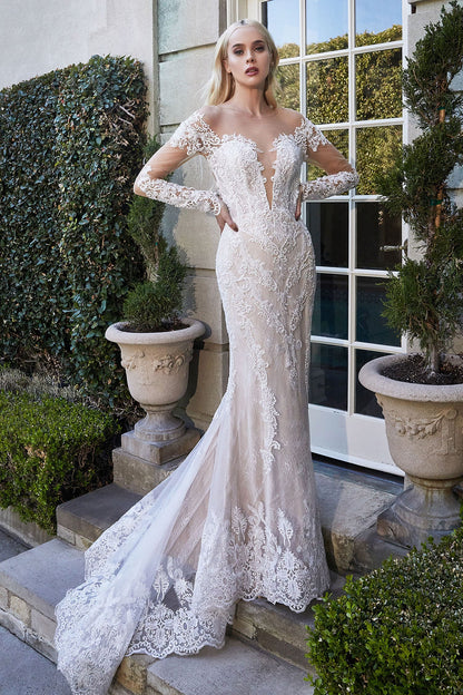 A1022 BOHEMIAN LACE MERMAID GOWN Andrea & Leo