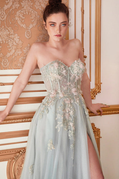 A1089 Penelope Blossom Gown with Overskirt Andrea & Leo