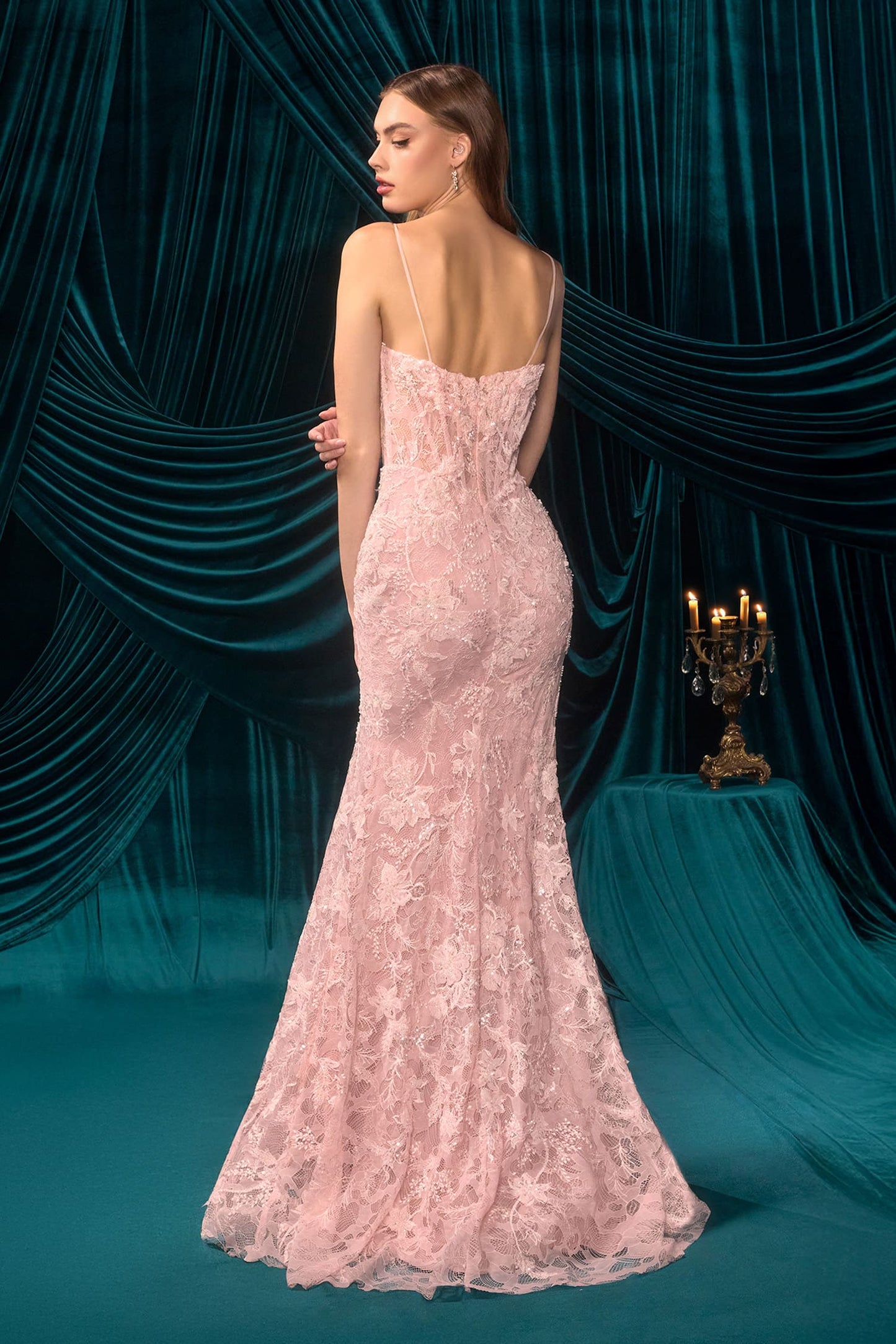 A1499 Lili Lace Mermaid Gown Andrea & Leo