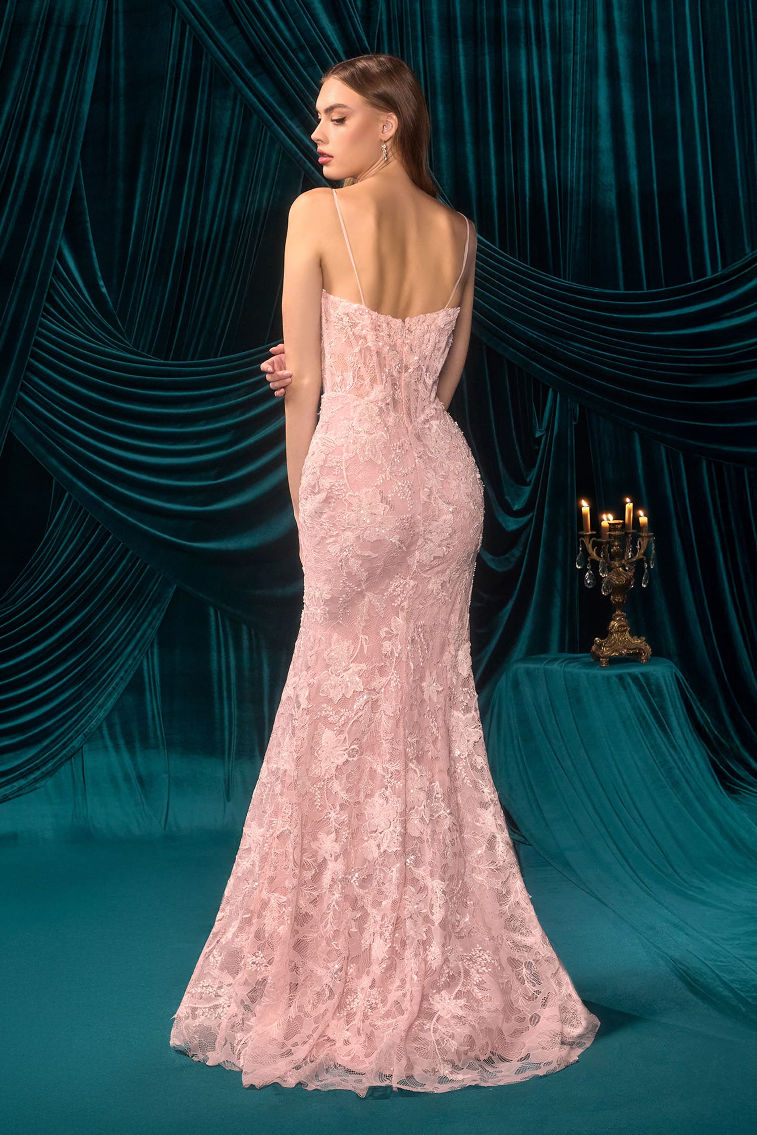 A1499 Lili Lace Mermaid Gown Andrea & Leo