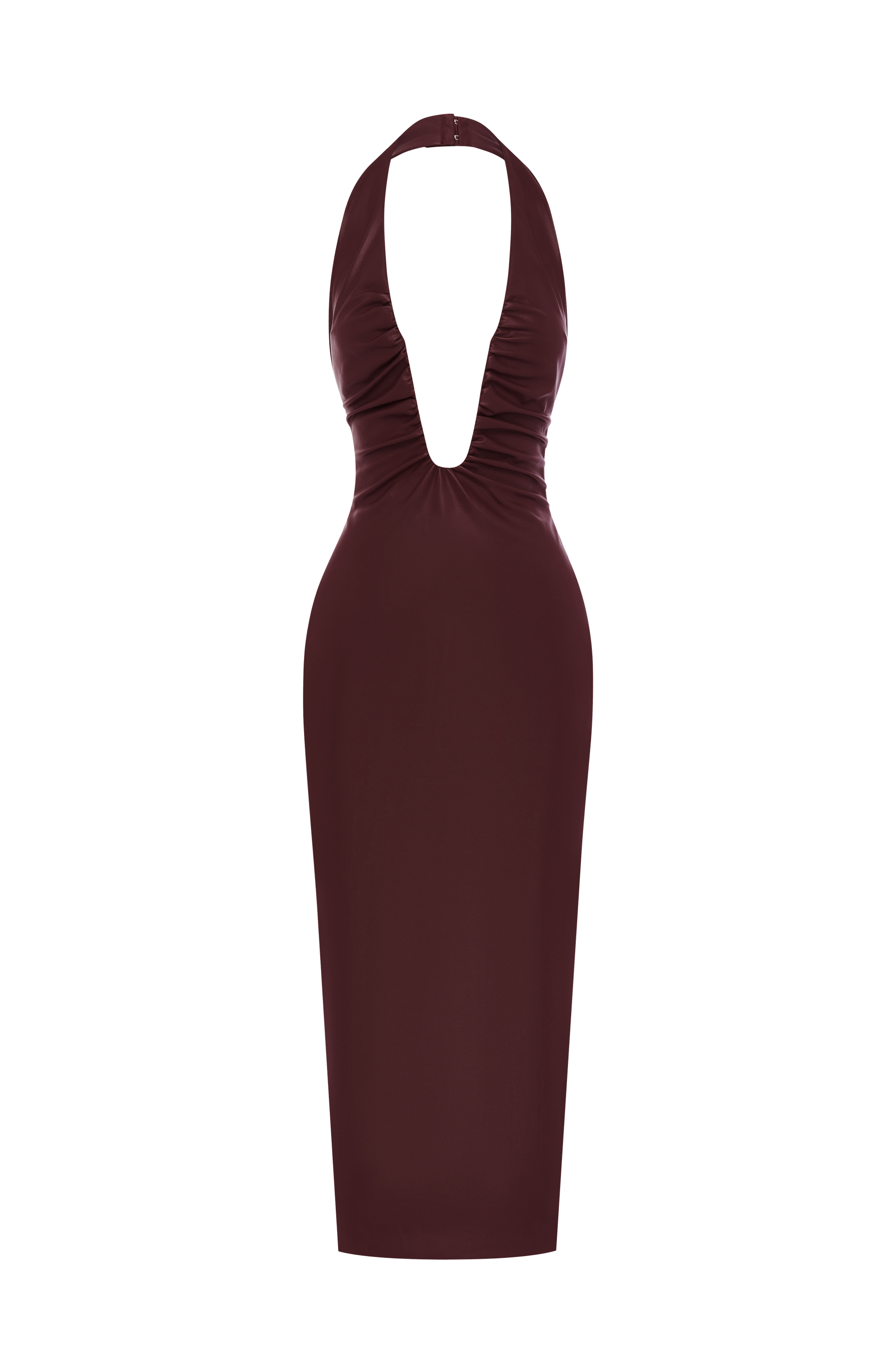 Ainsley Midi Dress Burgundy