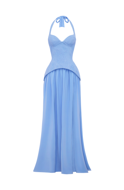 Almira Maxi Dress Powder Blue