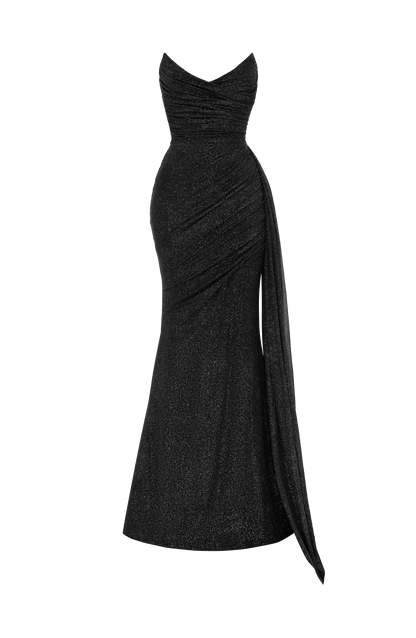 Ashika Maxi Dress Black Sparkle