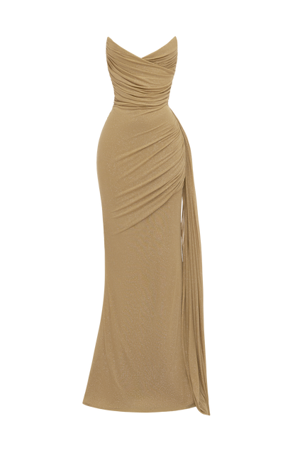 Ashika Maxi Dress Gold Sparkle