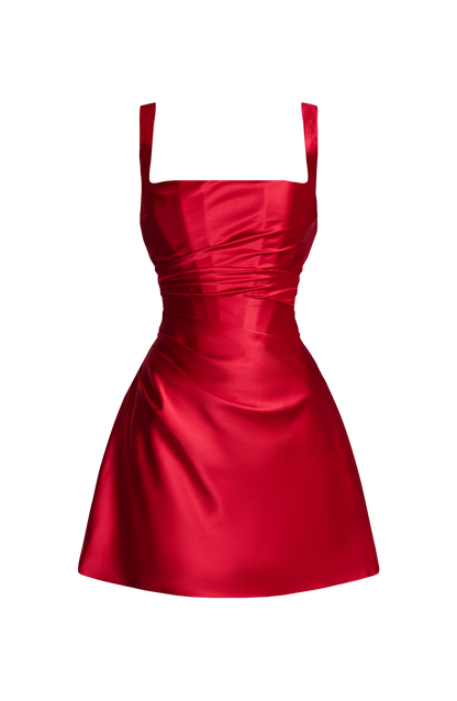 Calanthe Mini Dress Red