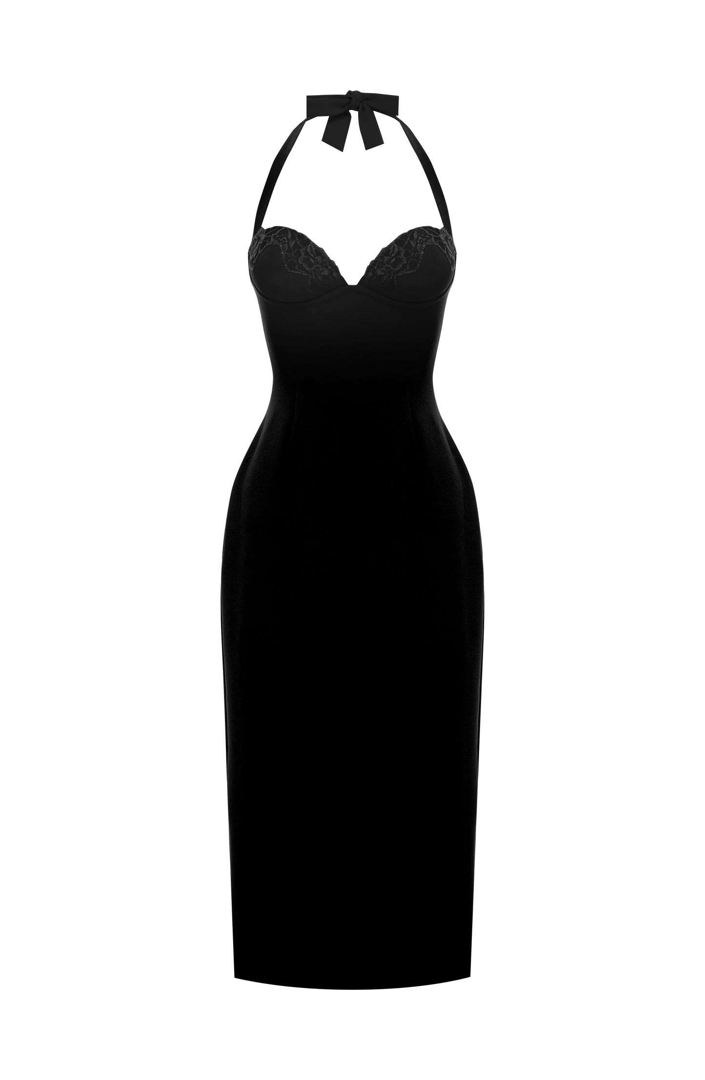 Cassia Midi Dress Black