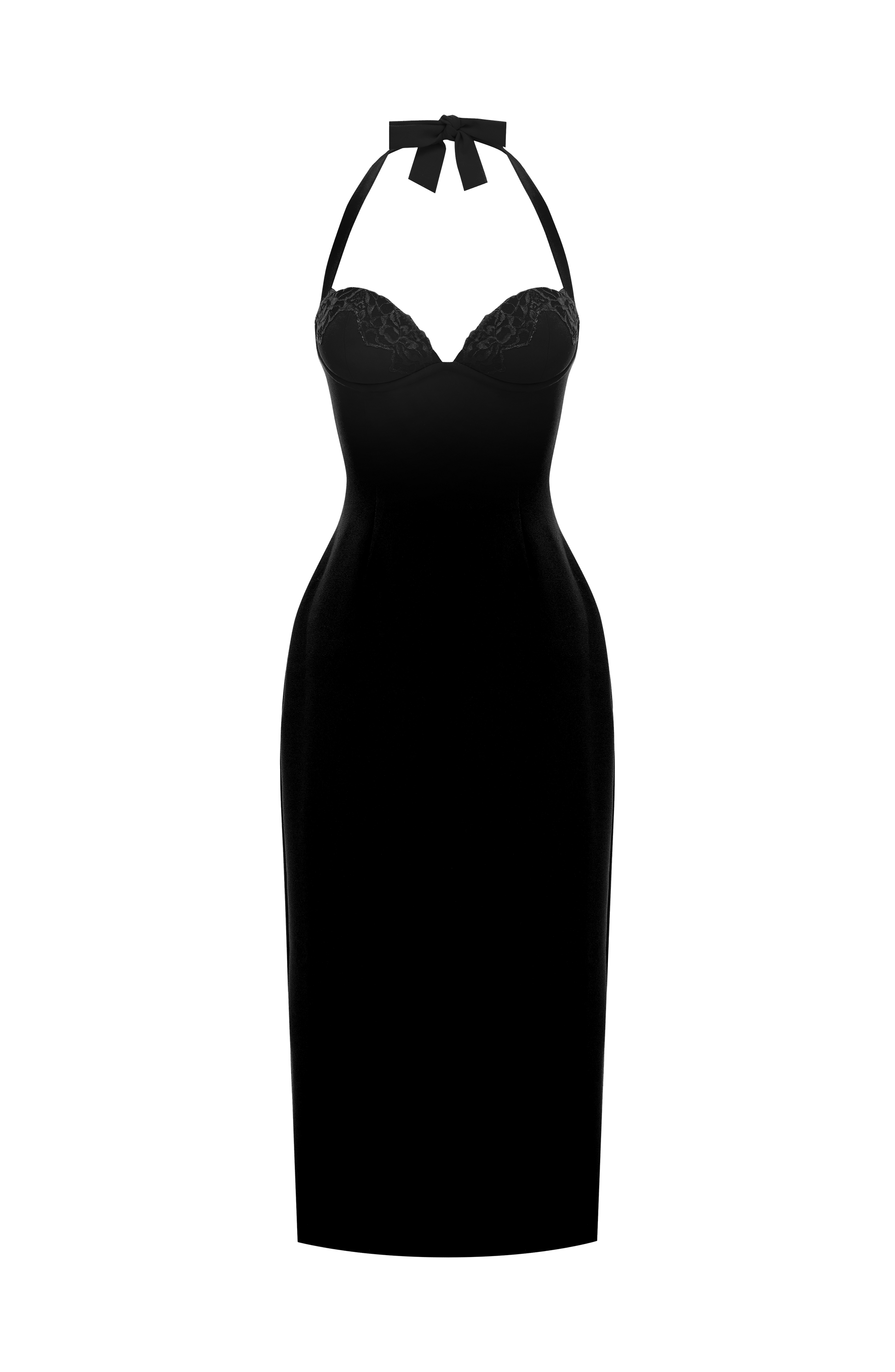 Cassia Midi Dress Black