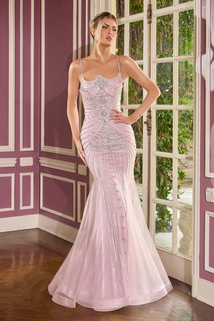 Rebekah Gown Evening Dress with Detachable Bow Train
