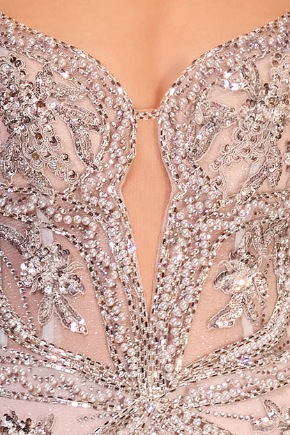 Corsica Gown Pearl Embellished Gown
