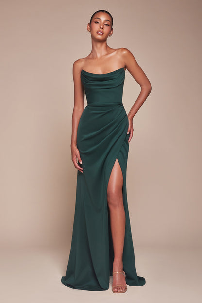 Johanna Gown Strapless Fitted Gown