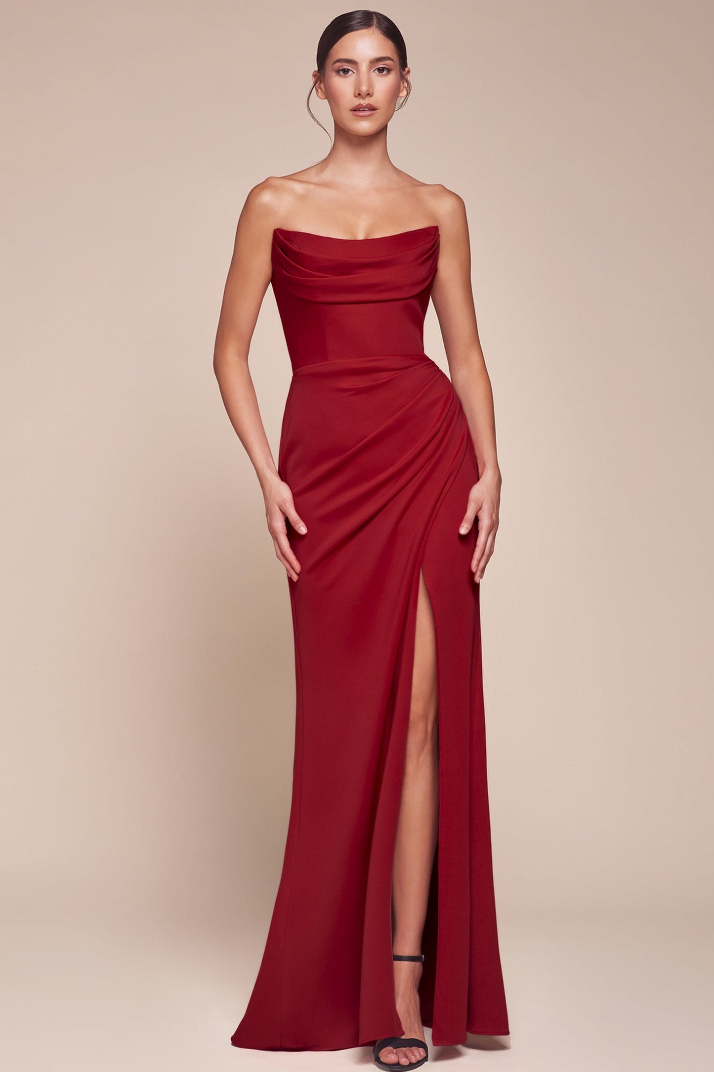 Johanna Gown Strapless Fitted Gown