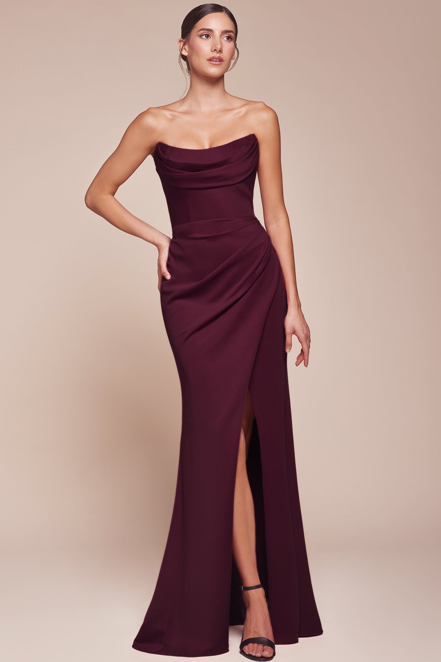 Johanna Gown Strapless Fitted Gown