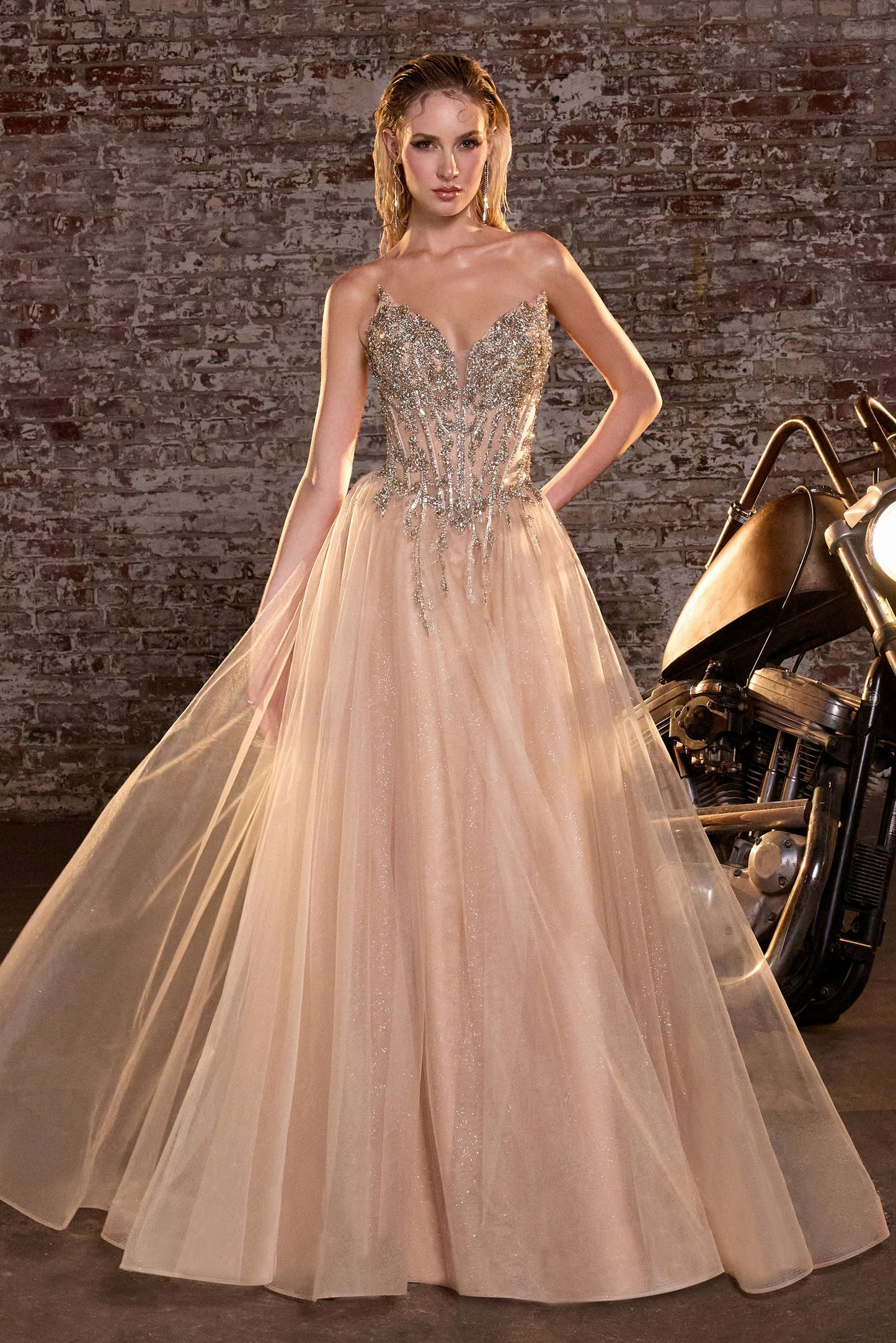 Jolia Gown A- Corset Tulle Dress