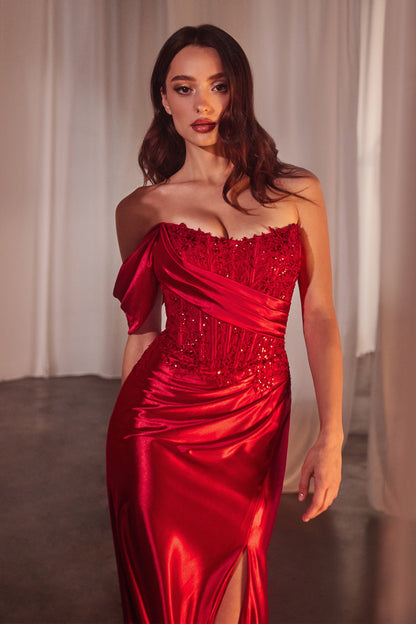 Phoebe Gown One Shoulder Fit & Flare Gown