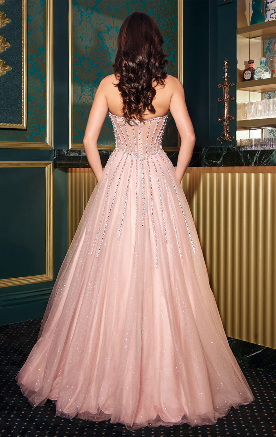 AUGUSTINE GOWN STRAPLESS GOTHIC BALL GOWN