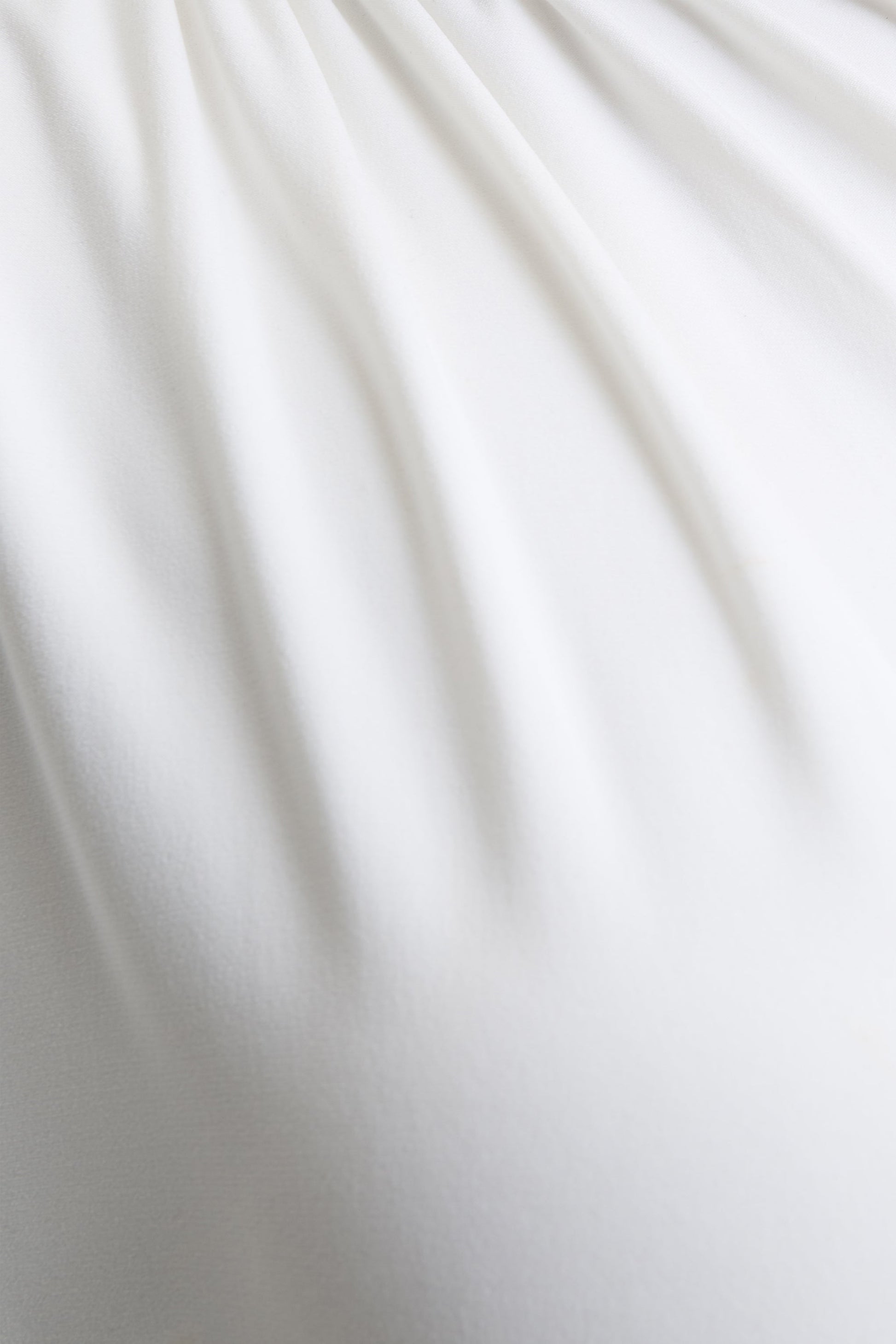 Tropic | White High-Neck Maxi With Long Cape Sleeve