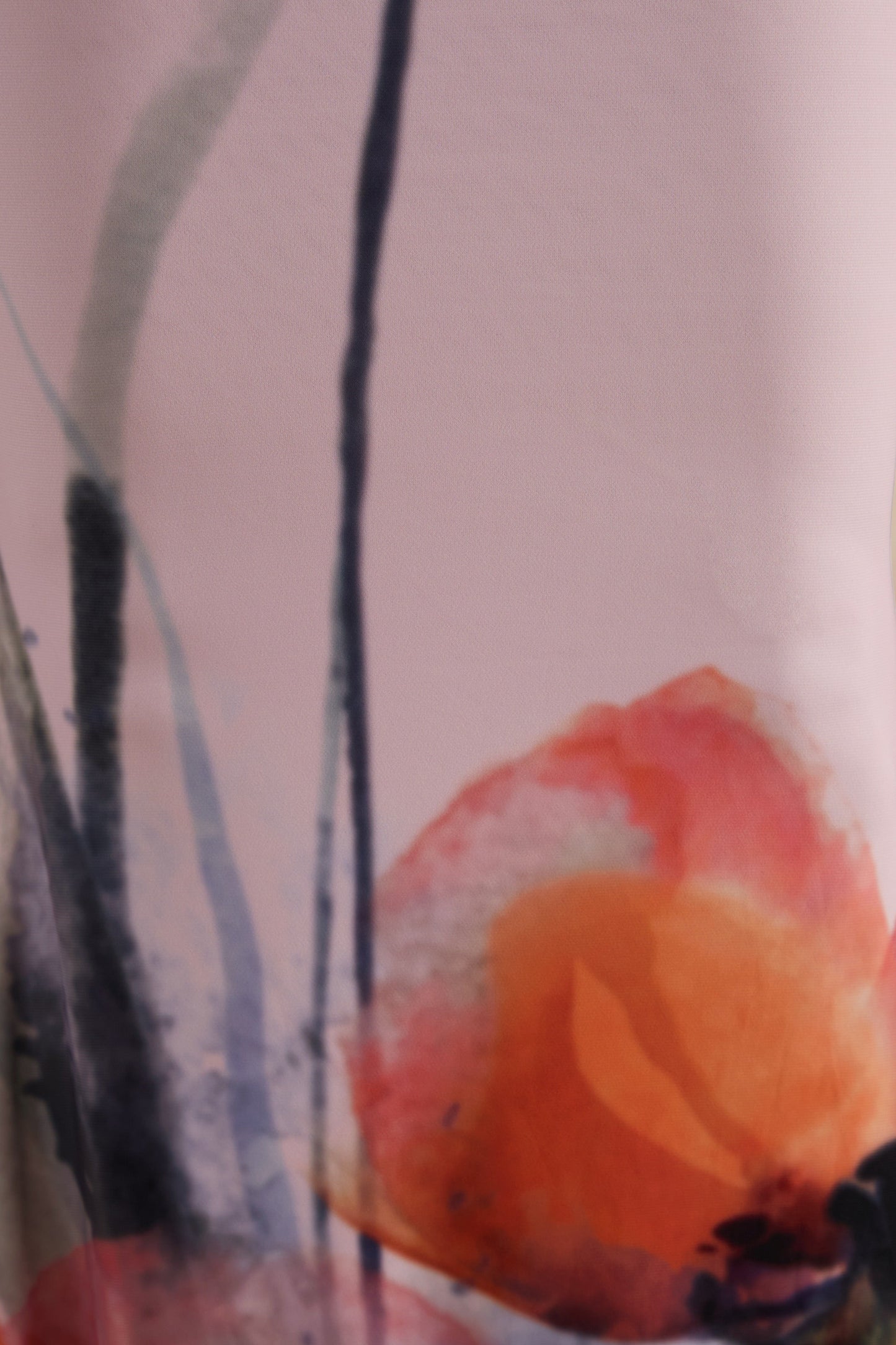 Katia | Pink Poppy Print Bardot-Neck Maxi Dress