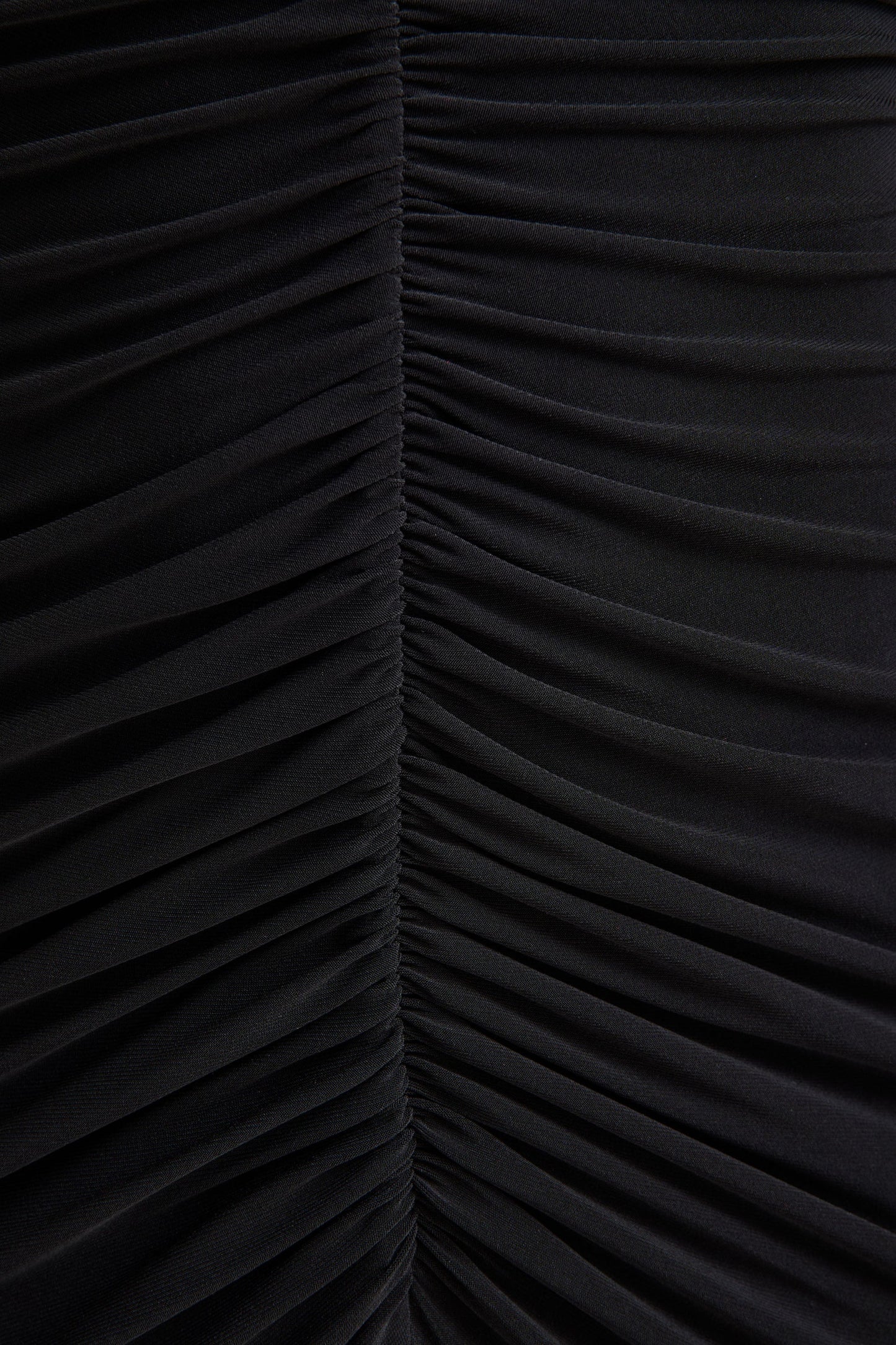 Tami | Black Plunge-Neck Long Sleeve Maxi Dress