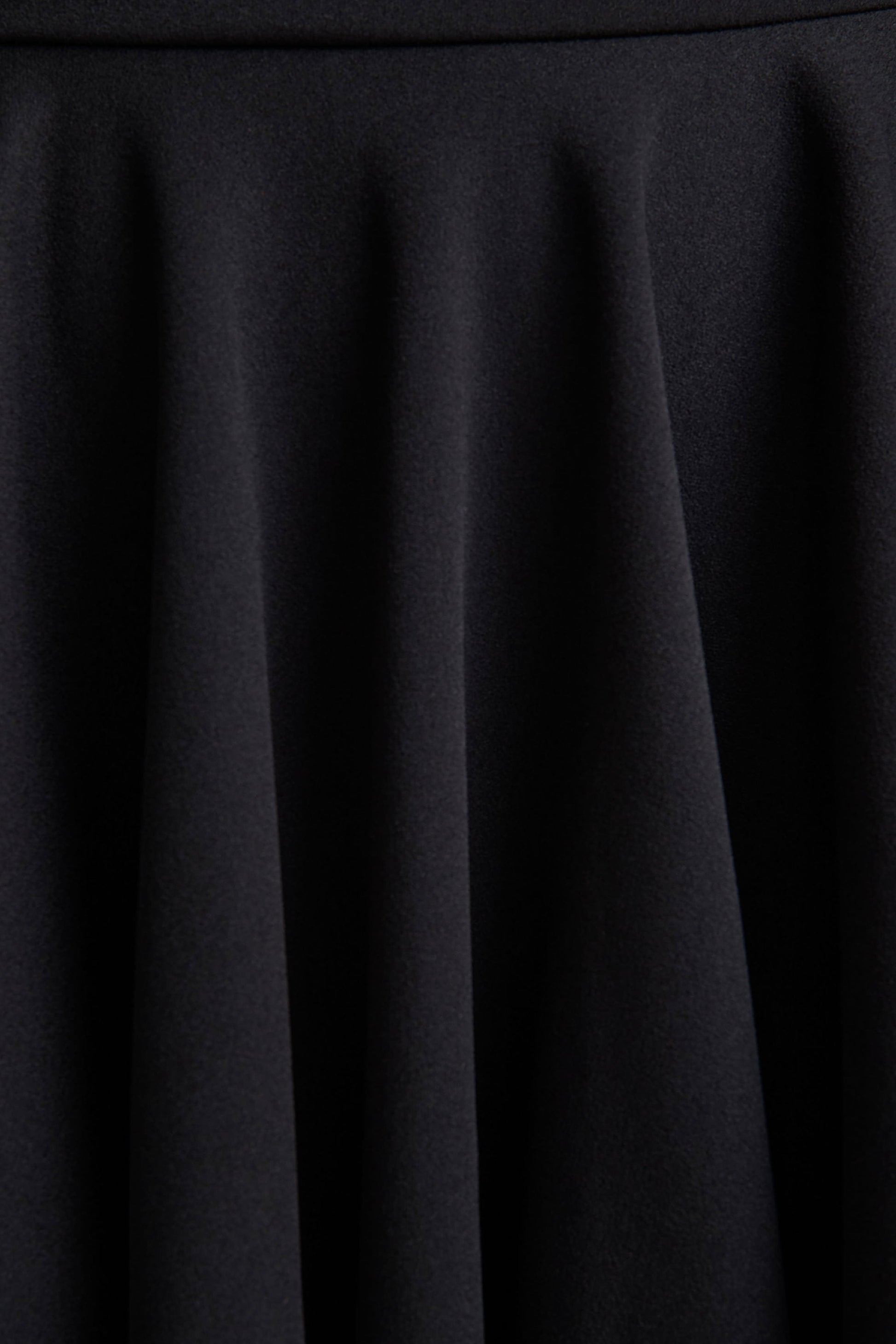 Elowen | Black Square-Neck Mini Dress With Lace-Sleeves