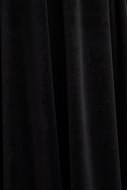 Esmeray | Black Velvet Sweetheart-Neck Midi Dress