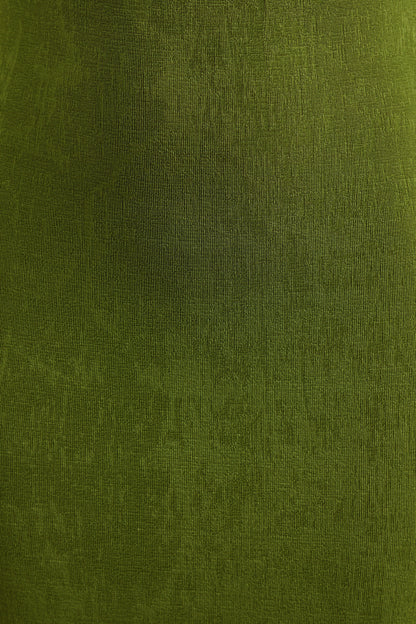 Ariosa | Lime High-Neck Maxi Dress With Open Back
