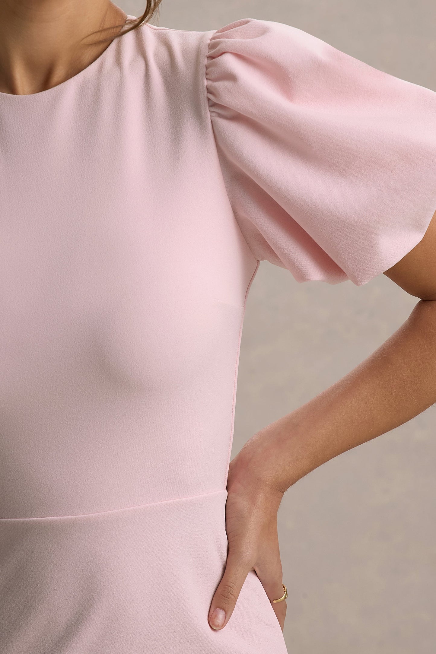 Love Letters | Pink Puff-Sleeve Maxi Dress