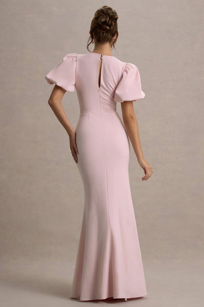 Love Letters | Pink Puff-Sleeve Maxi Dress