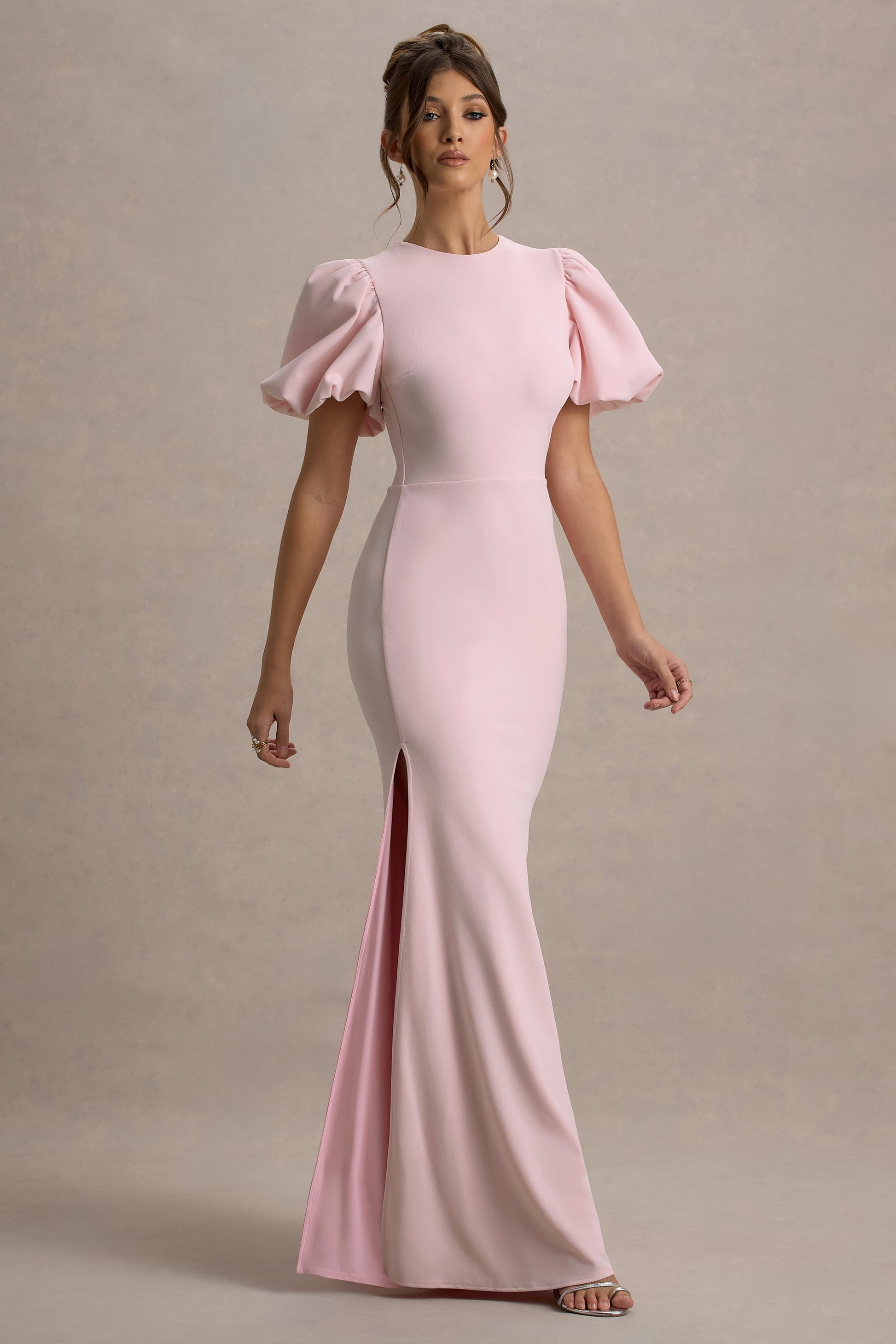 Love Letters | Pink Puff-Sleeve Maxi Dress