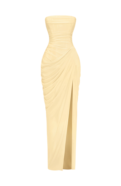 Cyra Maxi Dress Lemon