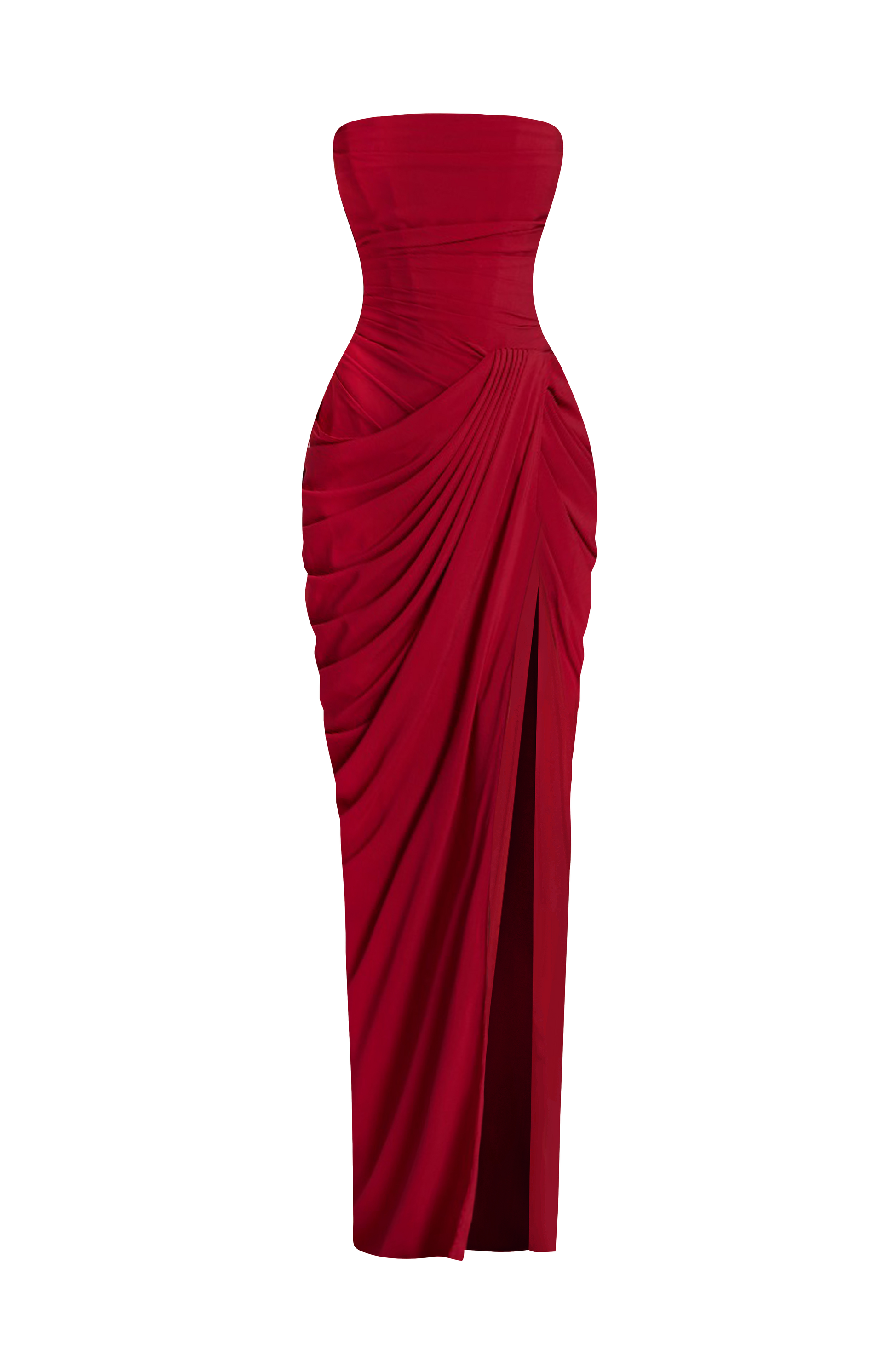 Cyra Maxi Dress Deep Red