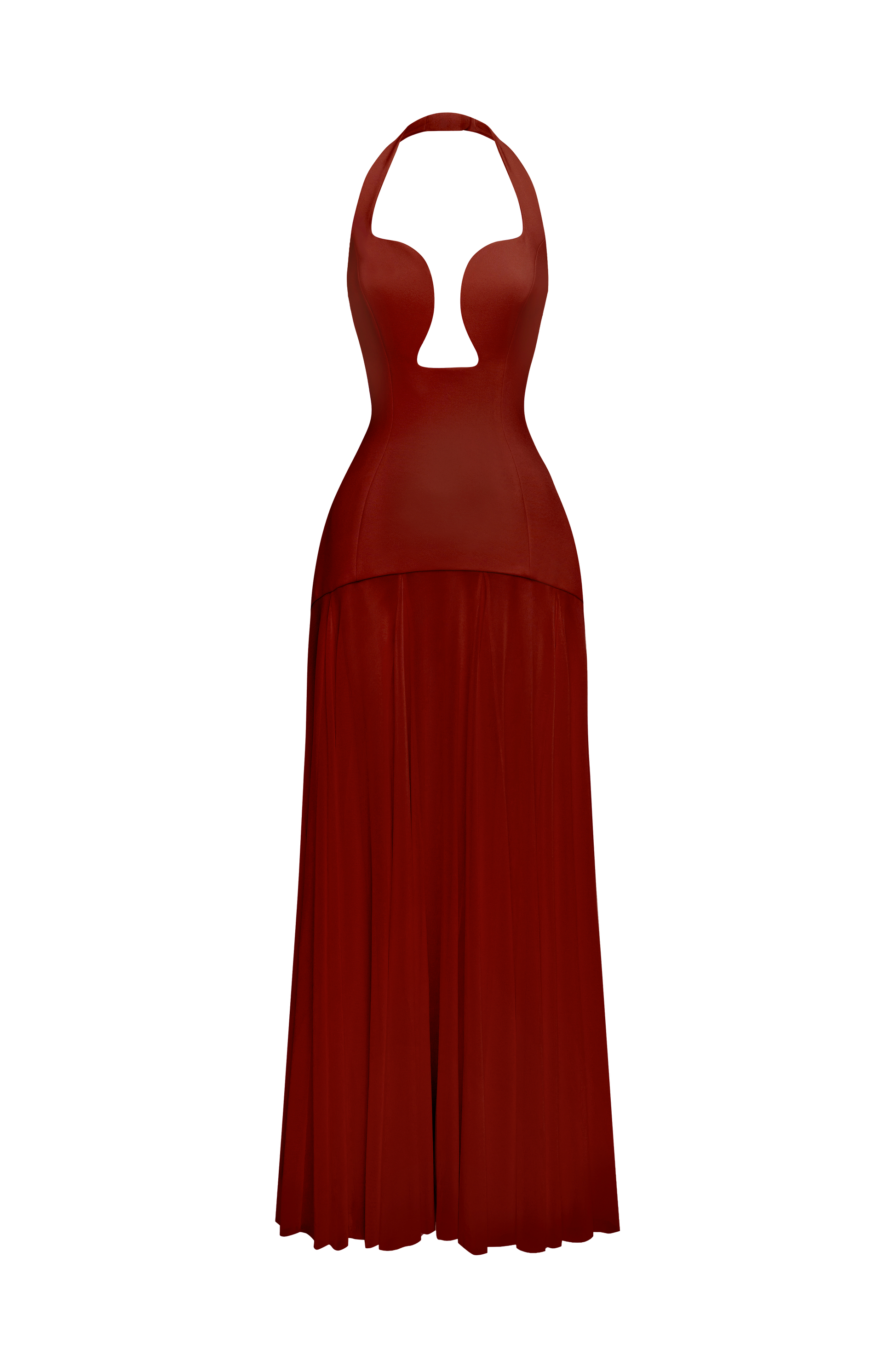 Cyrene Maxi Dress Deep Rust