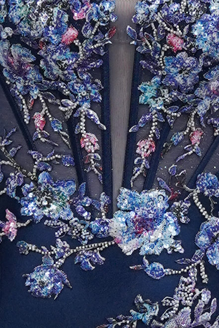 Dinah Mini Dress Floral Corset Cocktail Dress