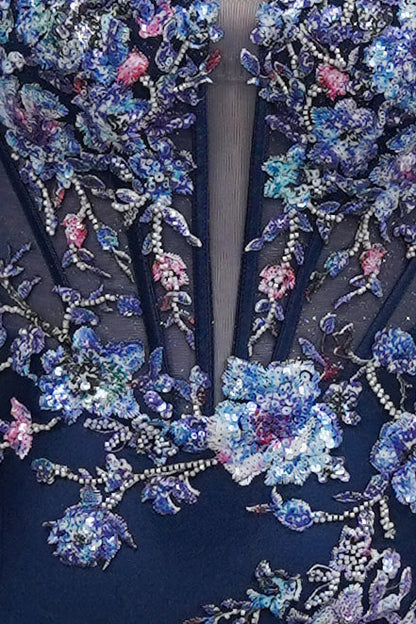 Dinah Mini Dress Floral Corset Cocktail Dress