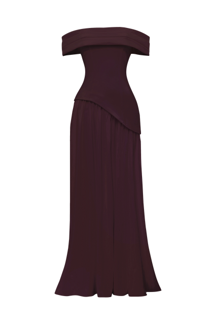 Delilah Maxi Dress Plum