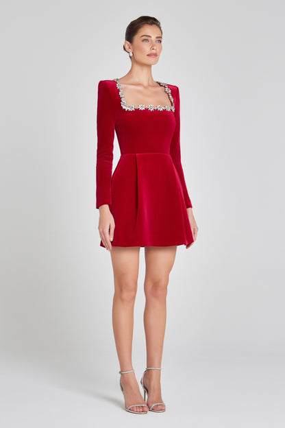 Jolie Velvet Mini Dress