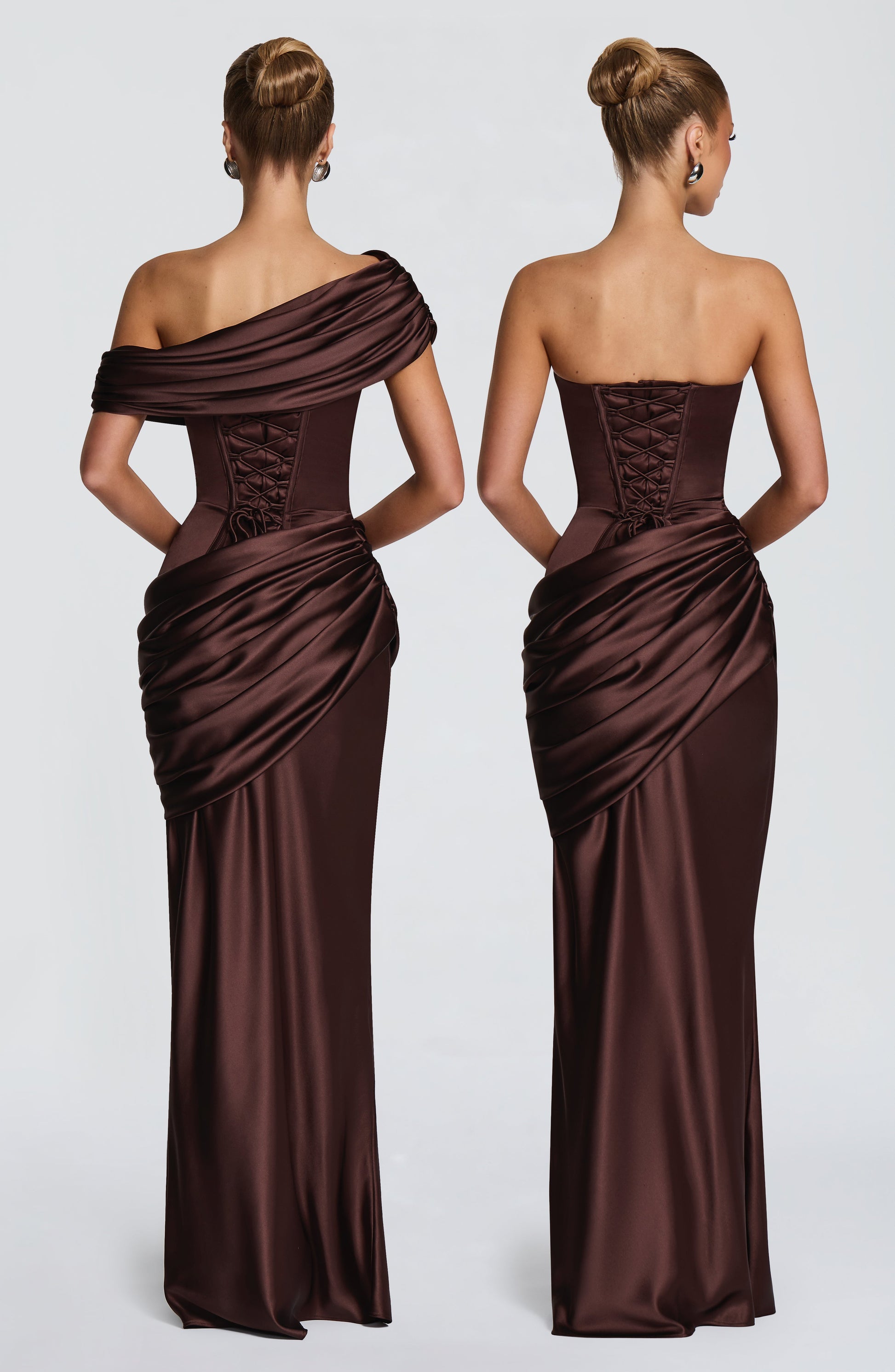 Ella Maxi Dress Plum Brown