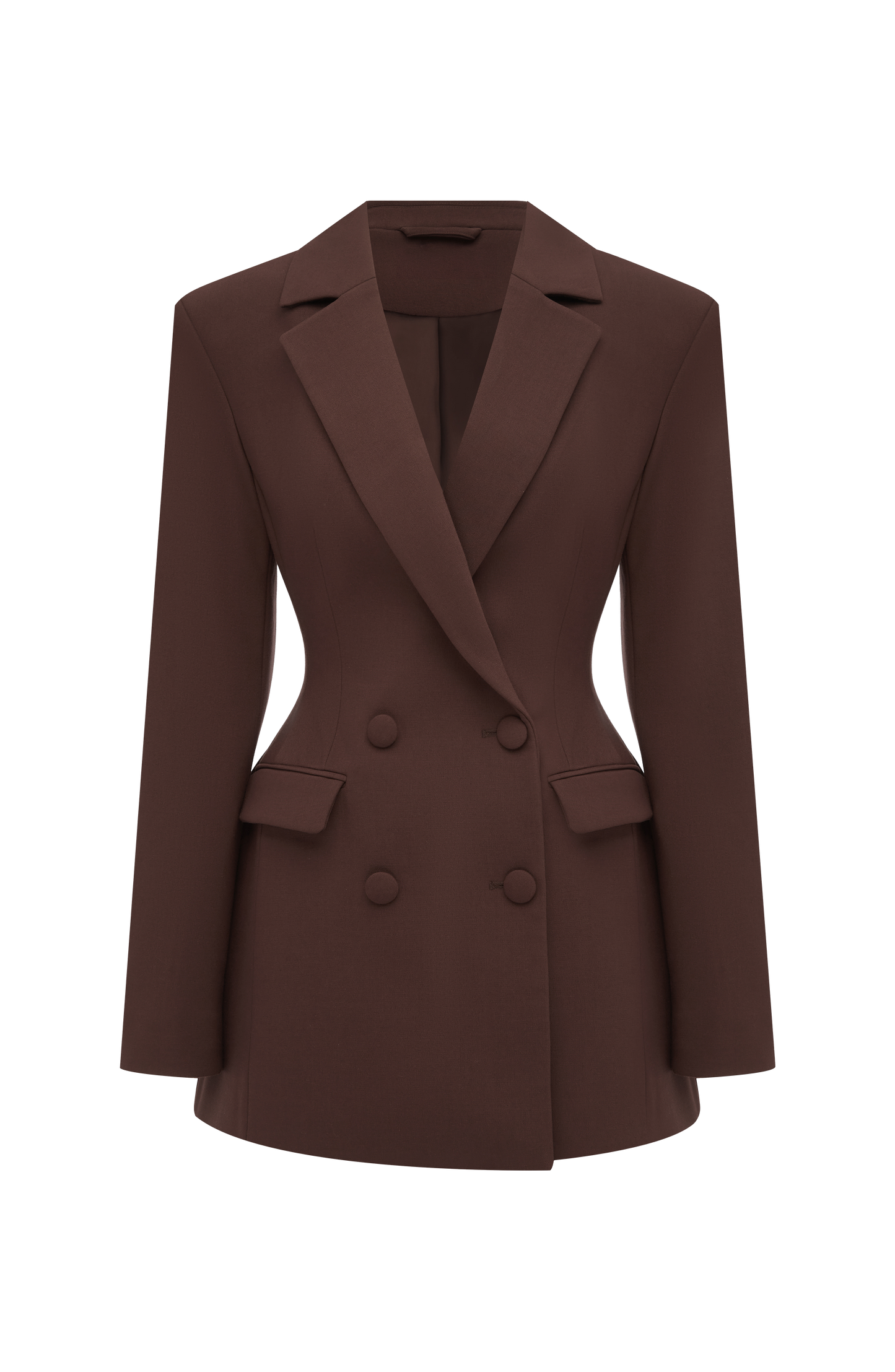 Elvira Mini Dress Plum Brown