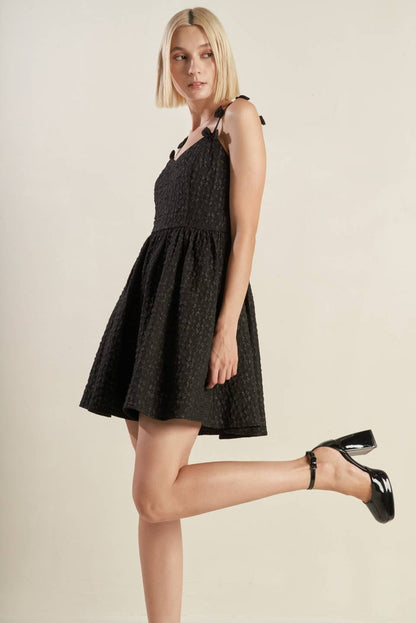 COVETED SWEETNESS BOW DETAIL MINI DRESS