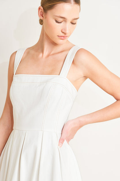SERENE CHARM OFF WHITE MIDI DRESS FINAL