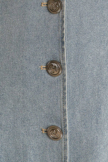NAUTICAL & NICE LIGHT DENIM BUTTON DOWN DRESS