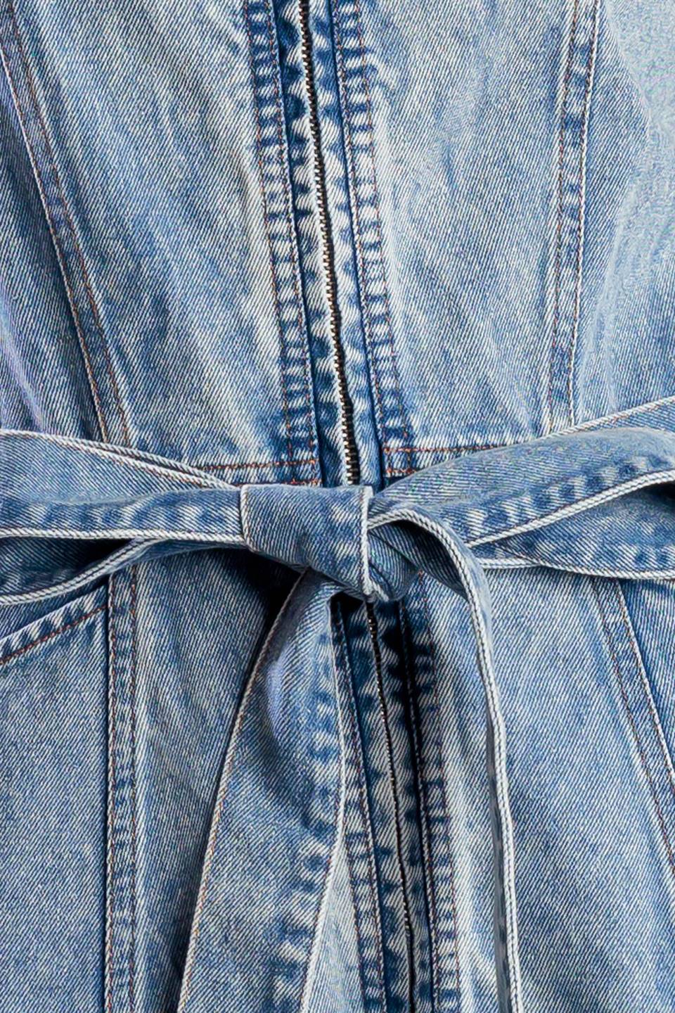 SUNSHINE STATE OF MIND ZIP FRONT DENIM DRESS