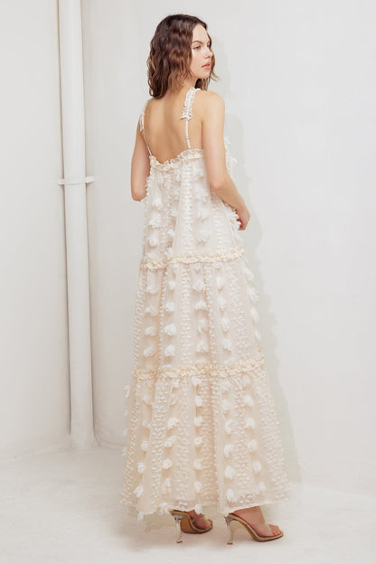 CLOUD NINE CROSS FRONT MAXI DRESS